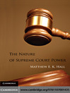 The Nature of Supreme Court Power (eBook)